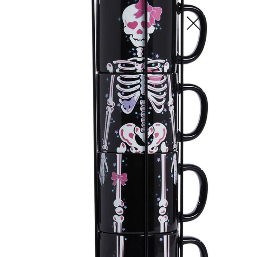 Cutest Stackable Skeleton Mugs, just in time for Halloween